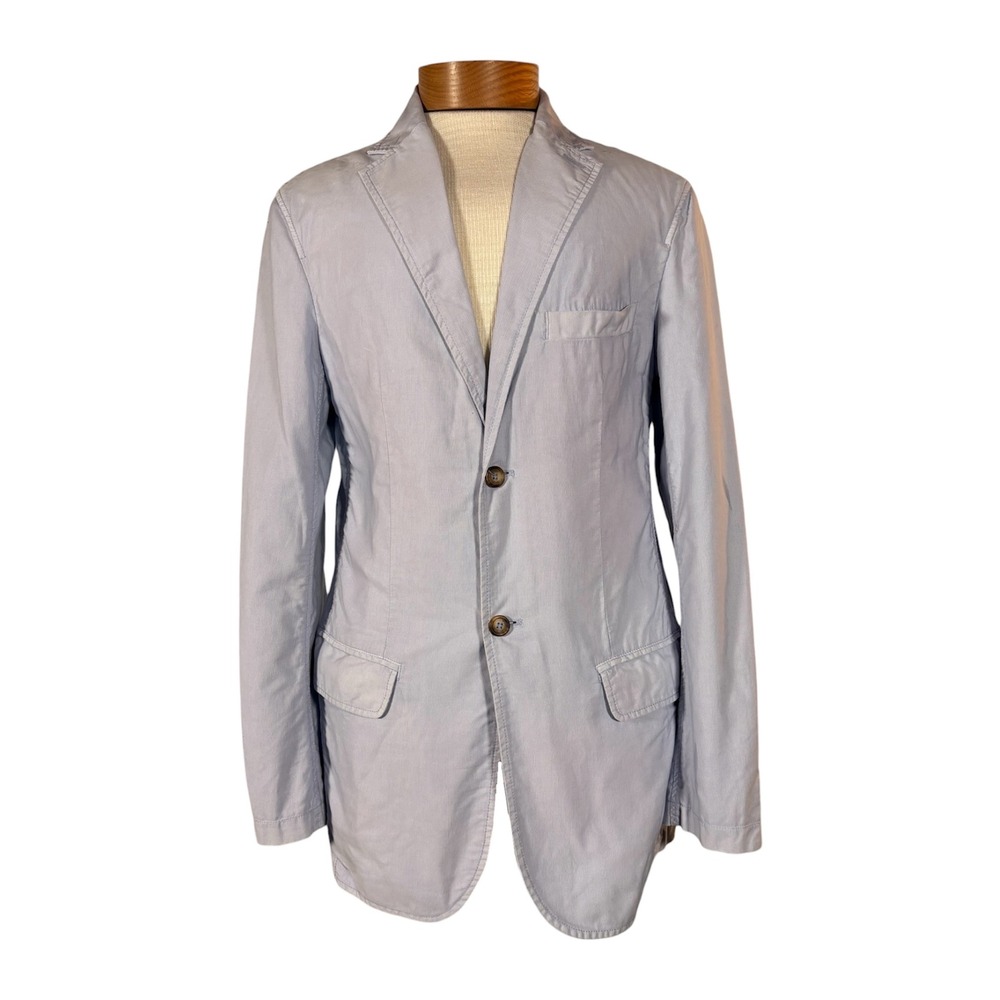 Boden Blue 100% Cotton Blazer Men's 40L Sports Coat British Prep Ivy Style‎
